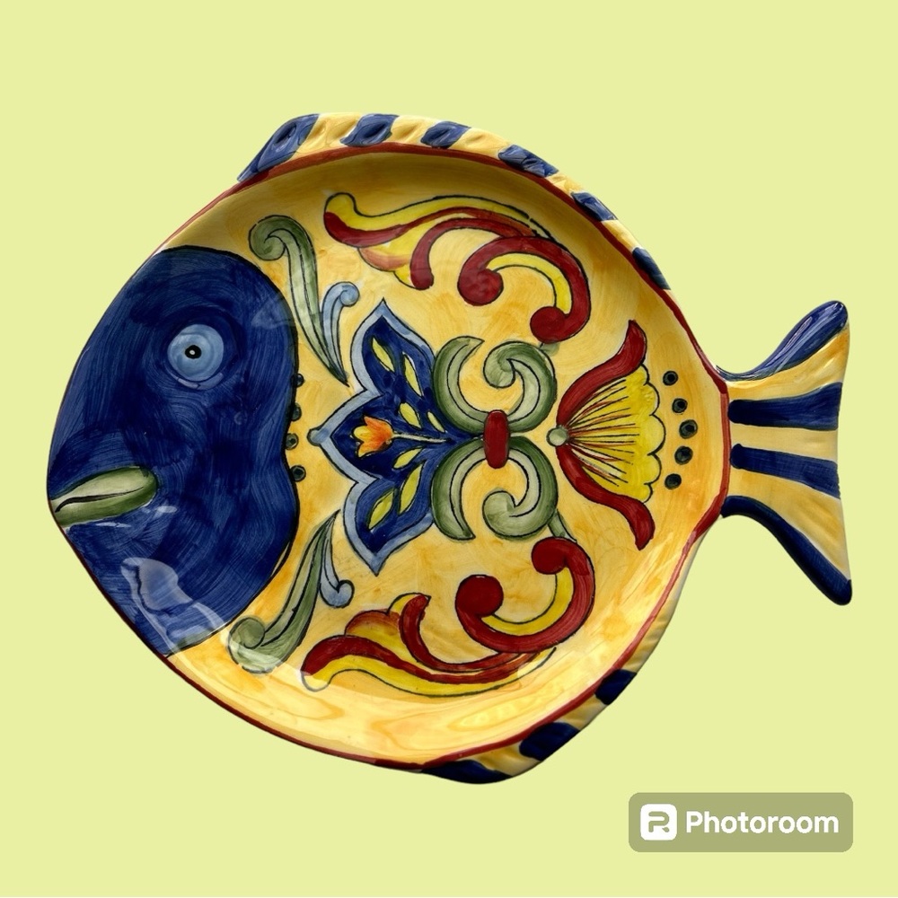 Talavera pottery dish